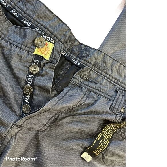 Grey pinstripe Relaxed Jeans 36x34 - Miracle of Denim - Picture 2 of 7